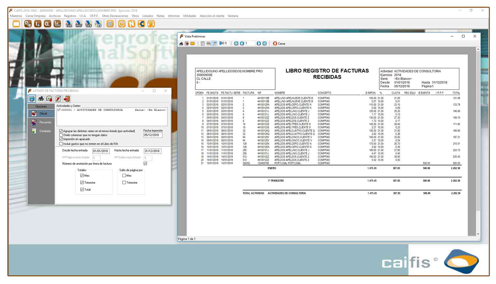 Software De Gestion Fiscal Caifis